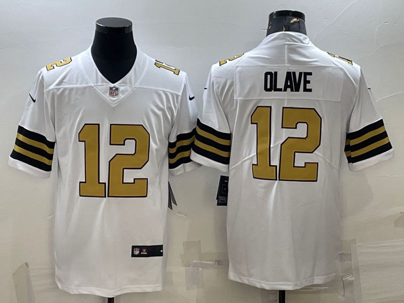 Men New Orleans Saints #12 Olave White 2022 Vapor Untouchable Limited Nike NFL Jerseys